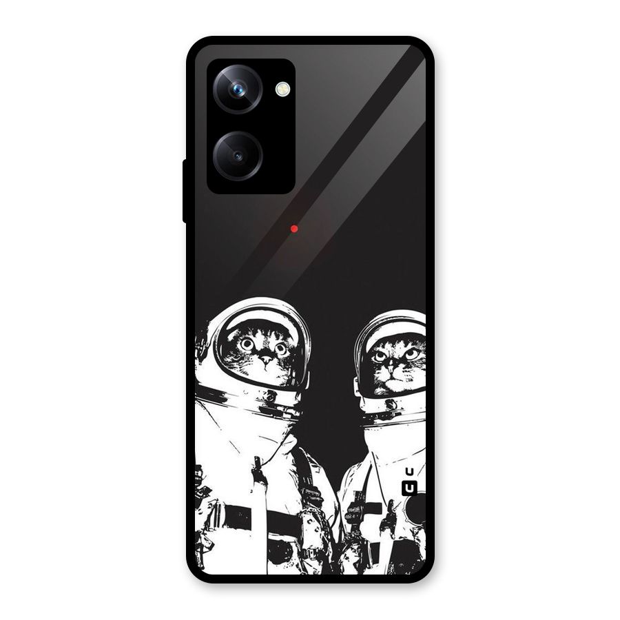 Meow Moon Glass Back Case for Realme 10 Pro
