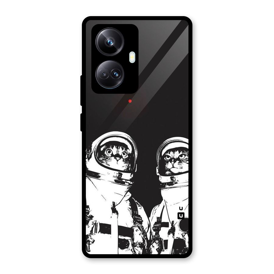 Meow Moon Glass Back Case for Realme 10 Pro Plus