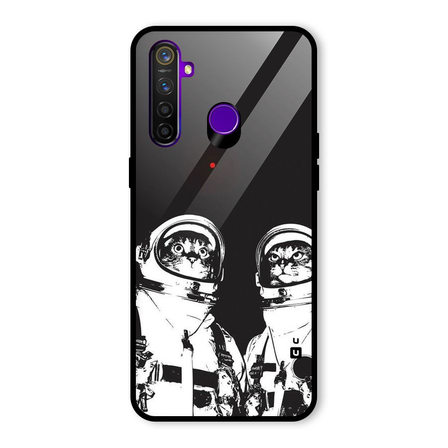 Meow Moon Glass Back Case for Realme 5 Pro