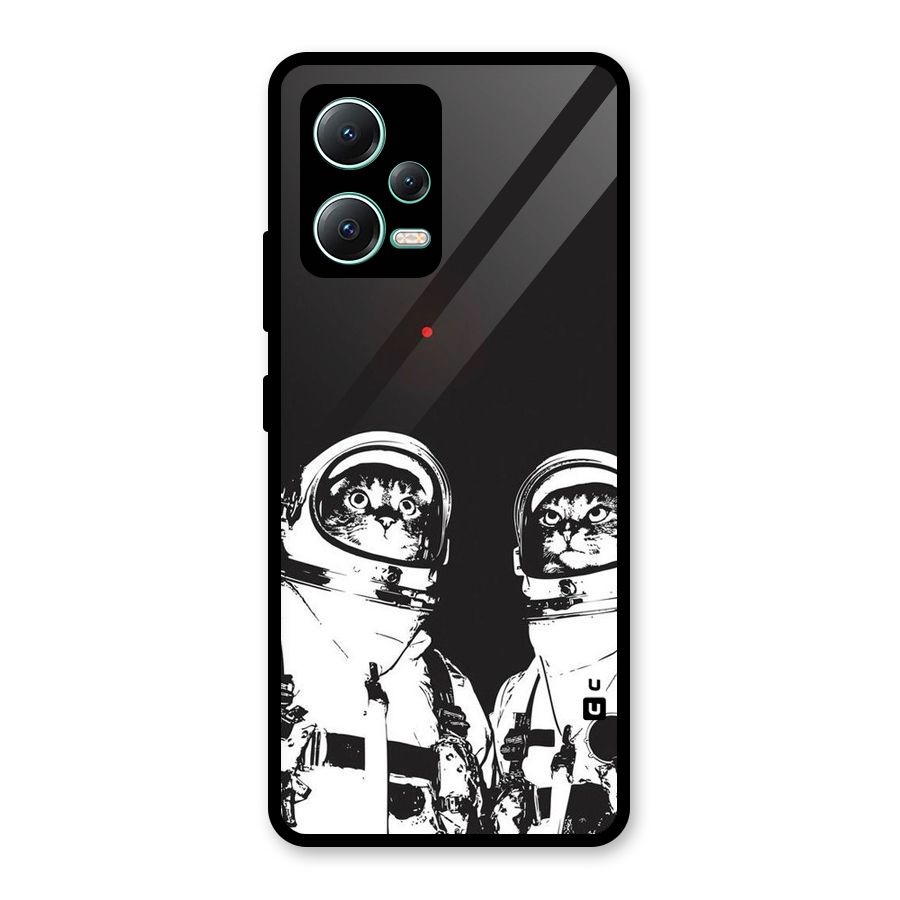 Meow Moon Glass Back Case for Redmi Note 12 5G