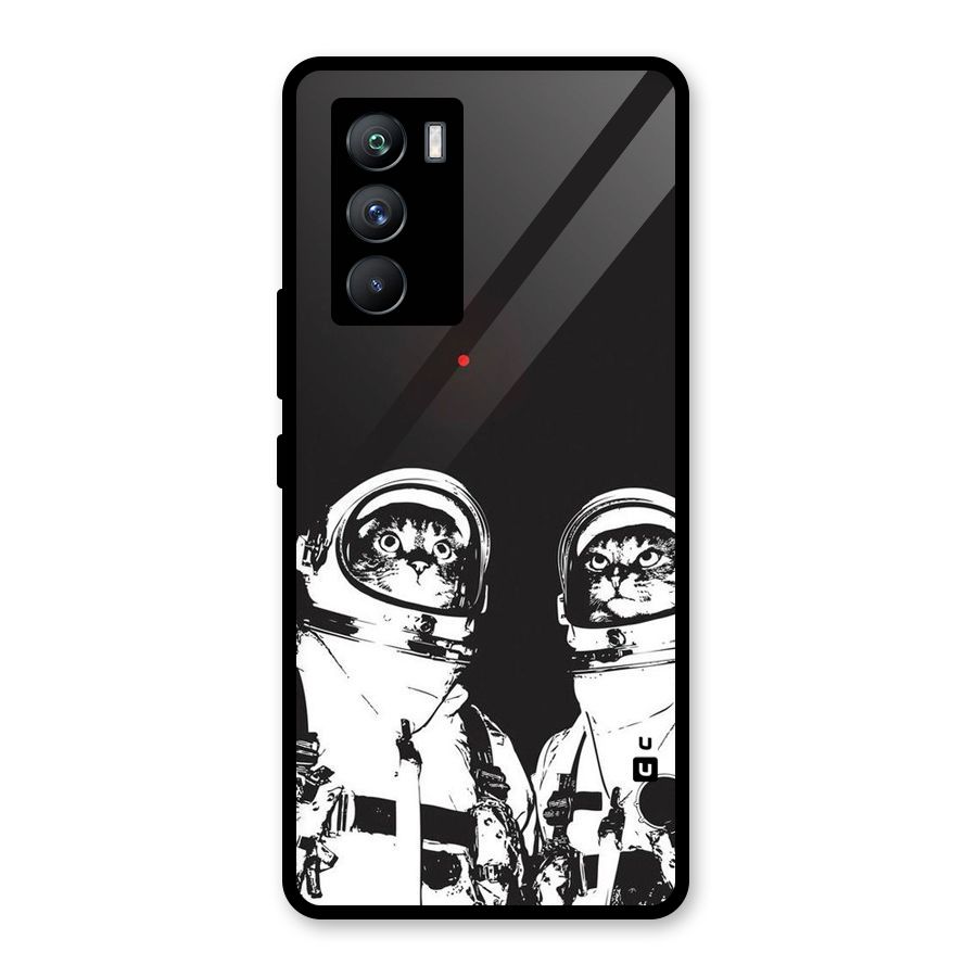 Meow Moon Glass Back Case for Vivo iQOO 9 SE
