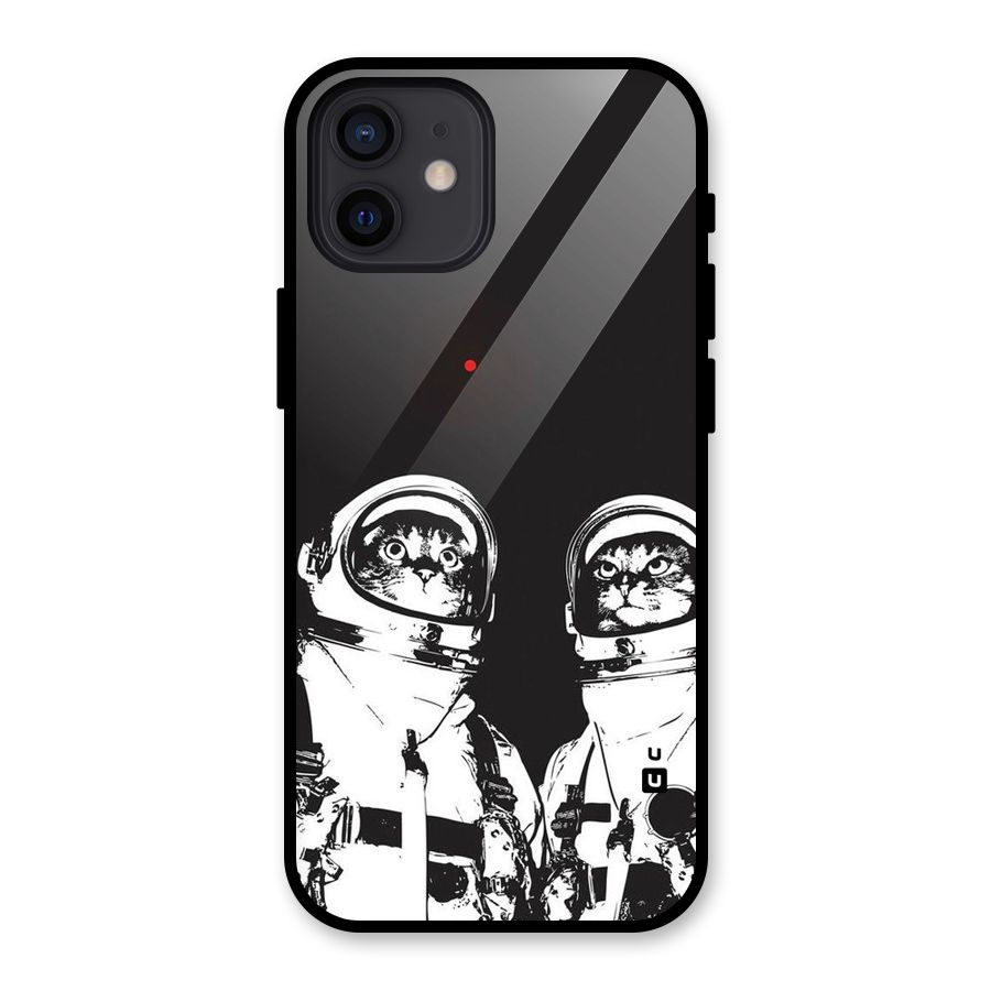 Meow Moon Glass Back Case for iPhone 12