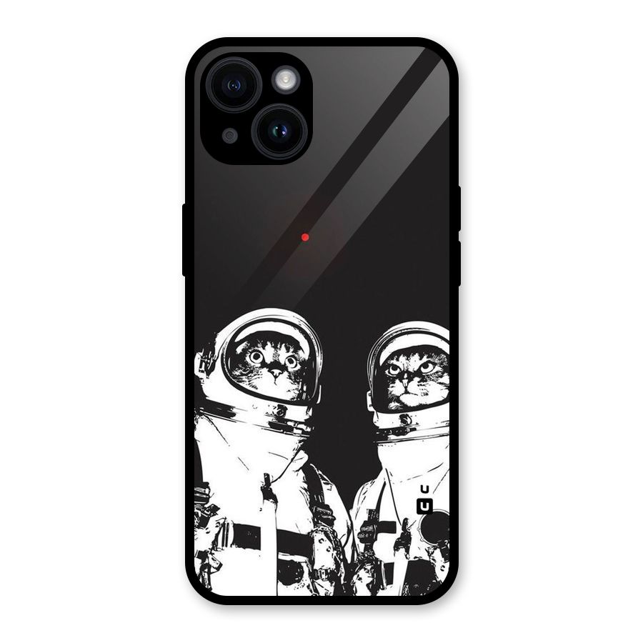 Meow Moon Glass Back Case for iPhone 14