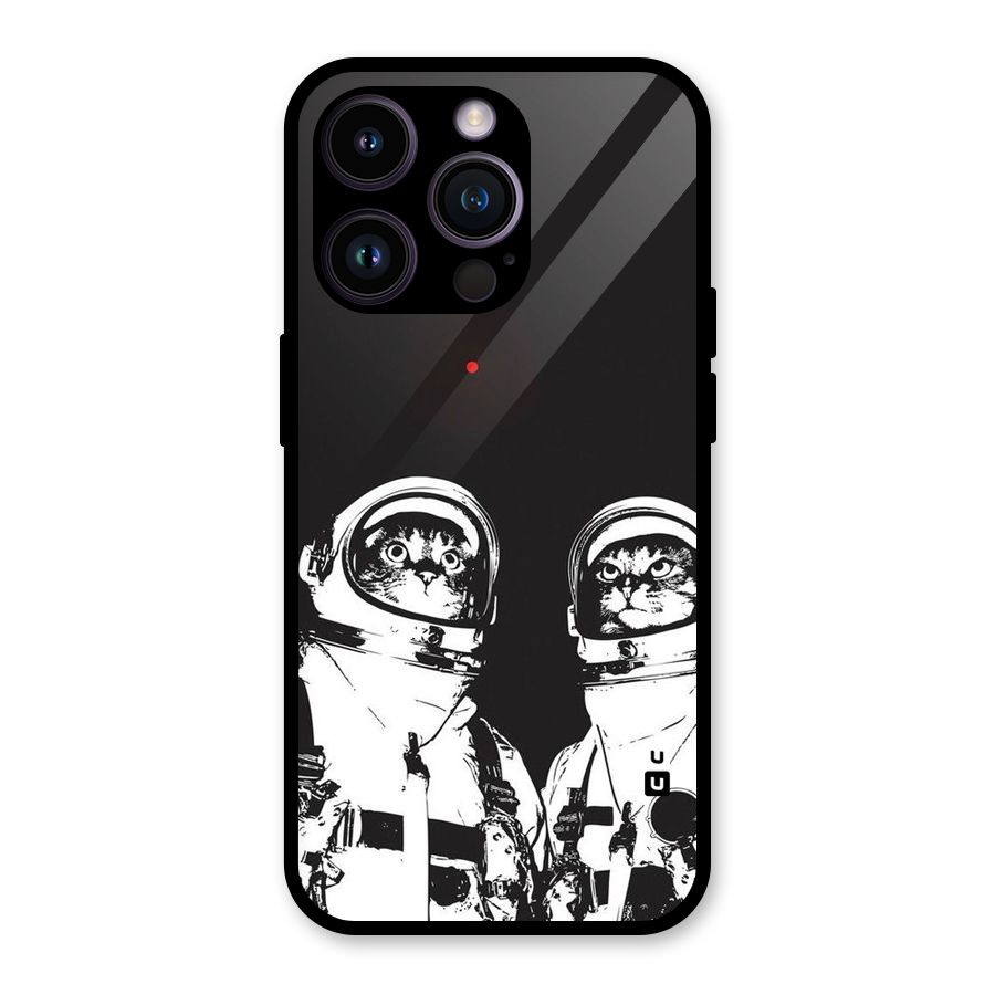 Meow Moon Glass Back Case for iPhone 14 Pro