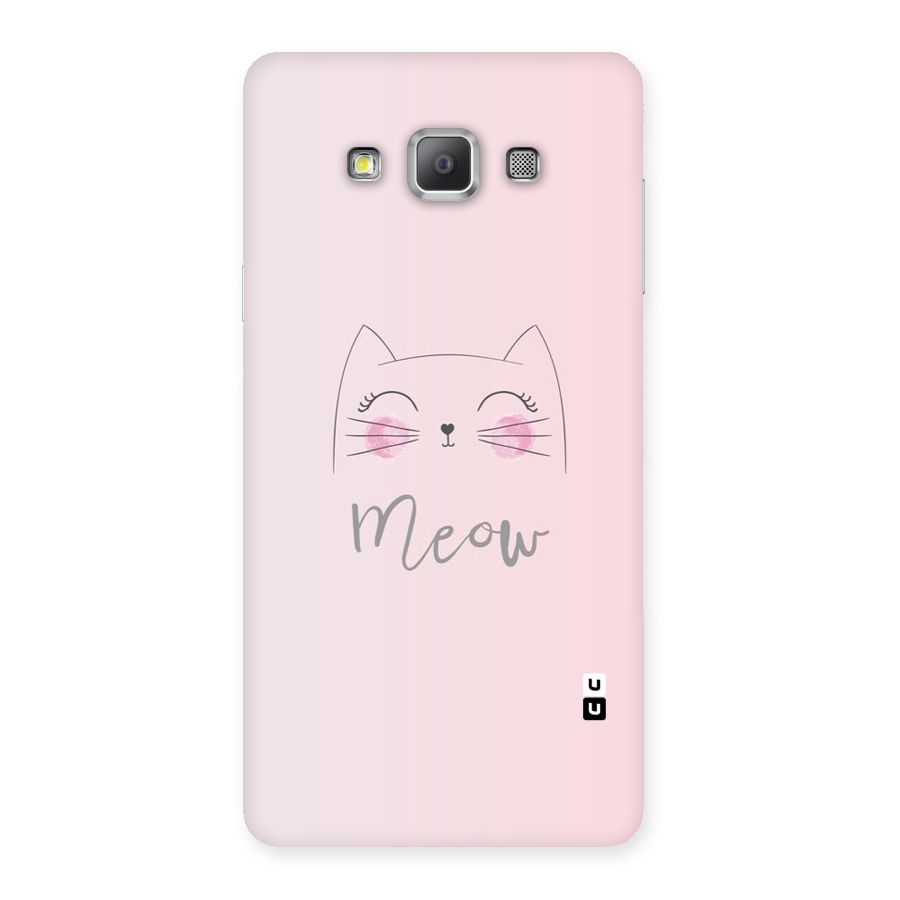 Meow Pink Back Case for Galaxy A7