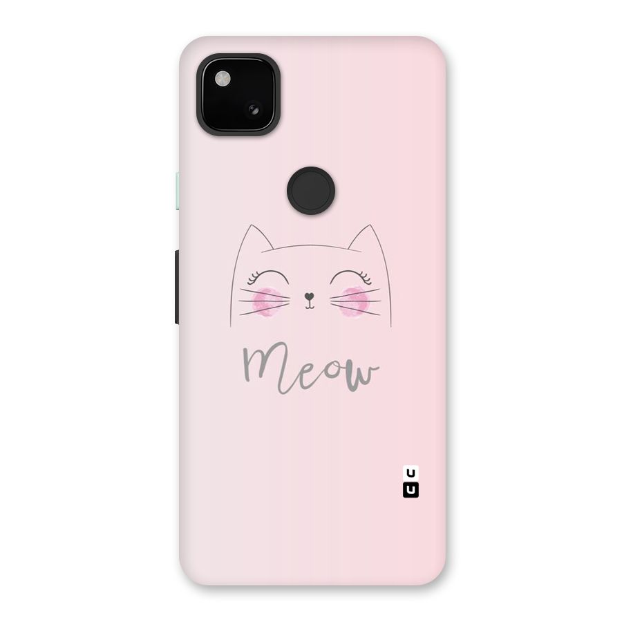 Meow Pink Back Case for Google Pixel 4a