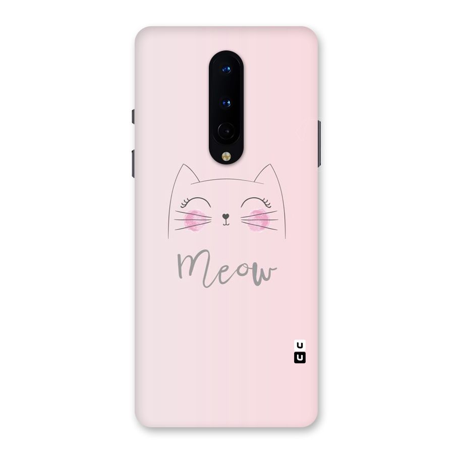 Meow Pink Back Case for OnePlus 8