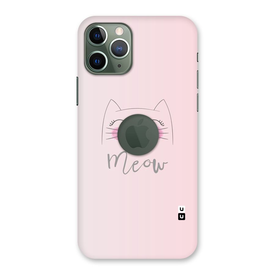 Meow Pink Back Case for iPhone 11 Pro Logo  Cut