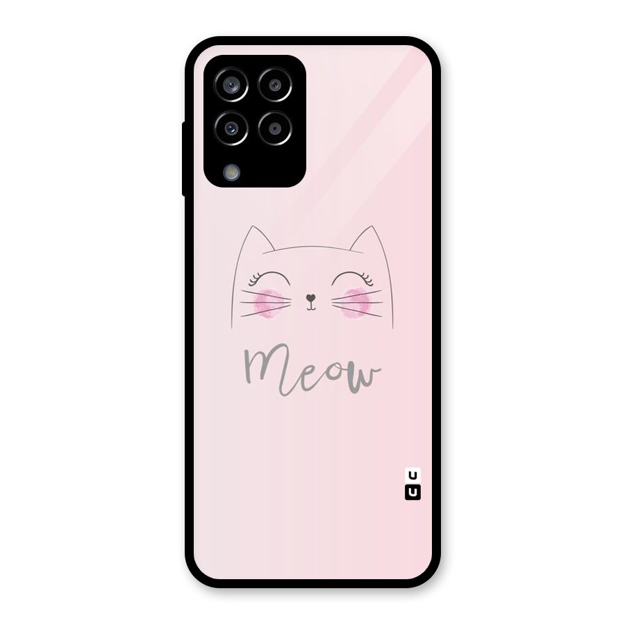 Meow Pink Glass Back Case for Galaxy M33