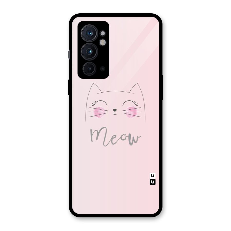Meow Pink Glass Back Case for OnePlus 9RT 5G