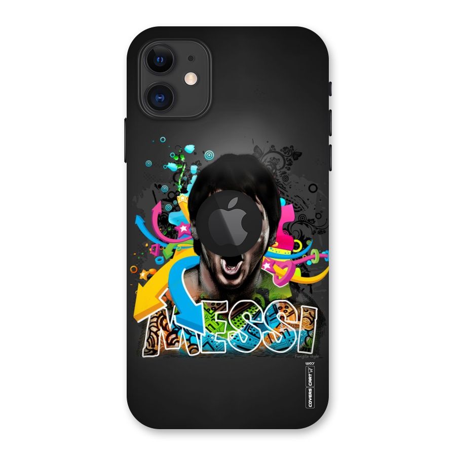 Messi For Argentina Back Case for iPhone 11 Logo Cut