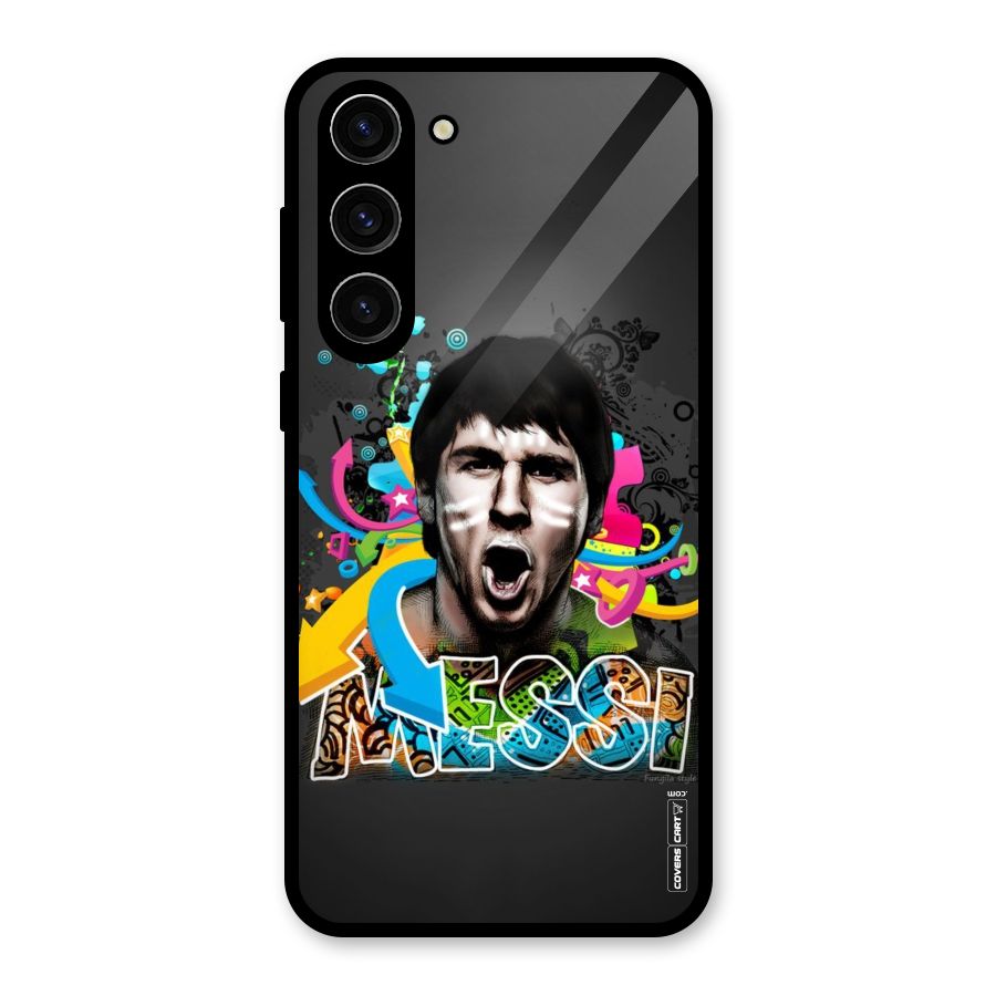 Messi For Argentina Glass Back Case for Galaxy S23 Plus
