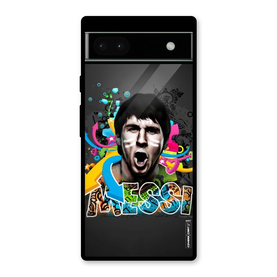 Messi For Argentina Glass Back Case for Google Pixel 6a