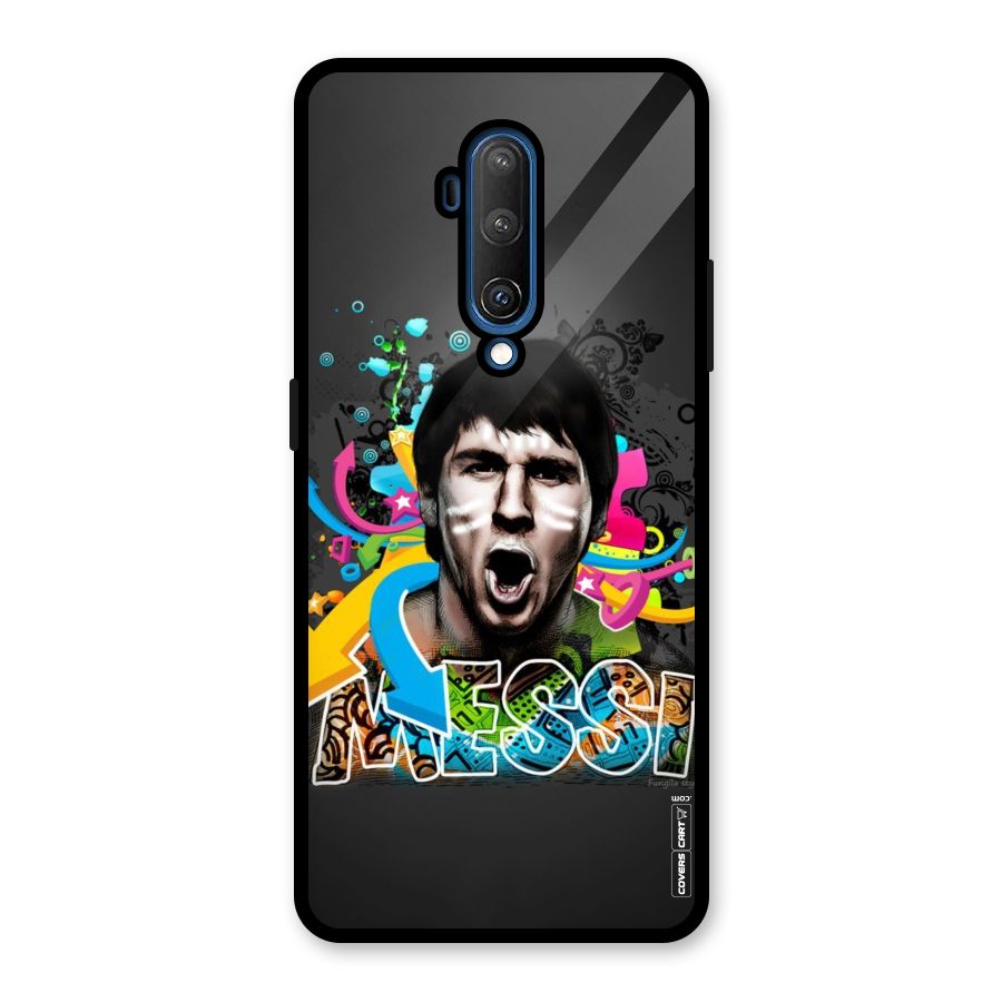 Messi For Argentina Glass Back Case for OnePlus 7T Pro