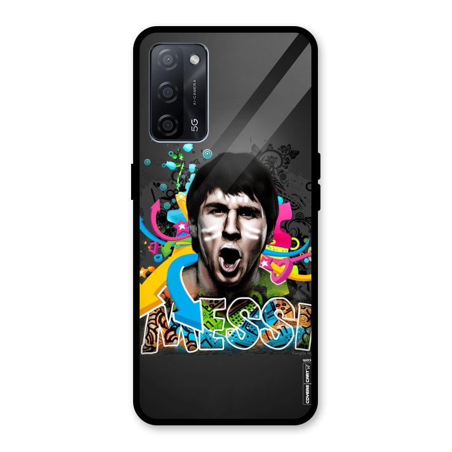 Messi For Argentina Glass Back Case for Oppo A53s 5G