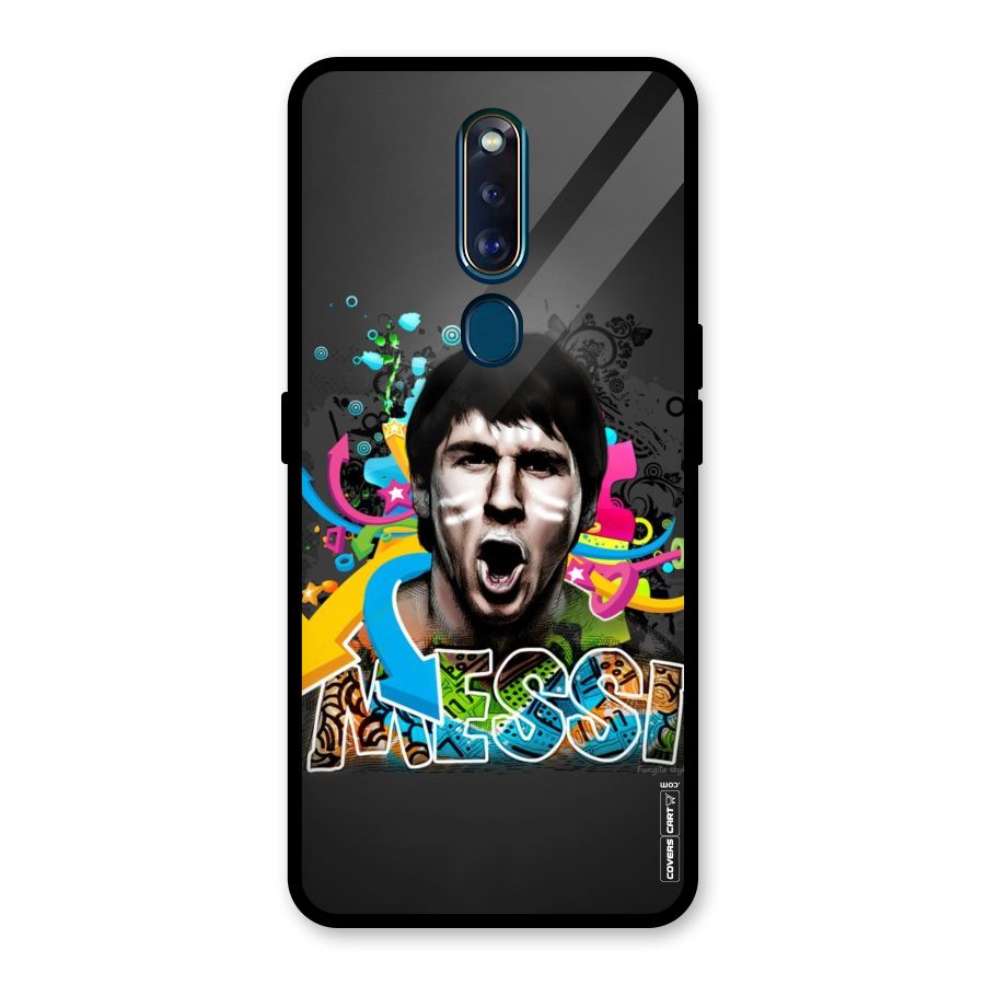 Messi For Argentina Glass Back Case for Oppo F11 Pro
