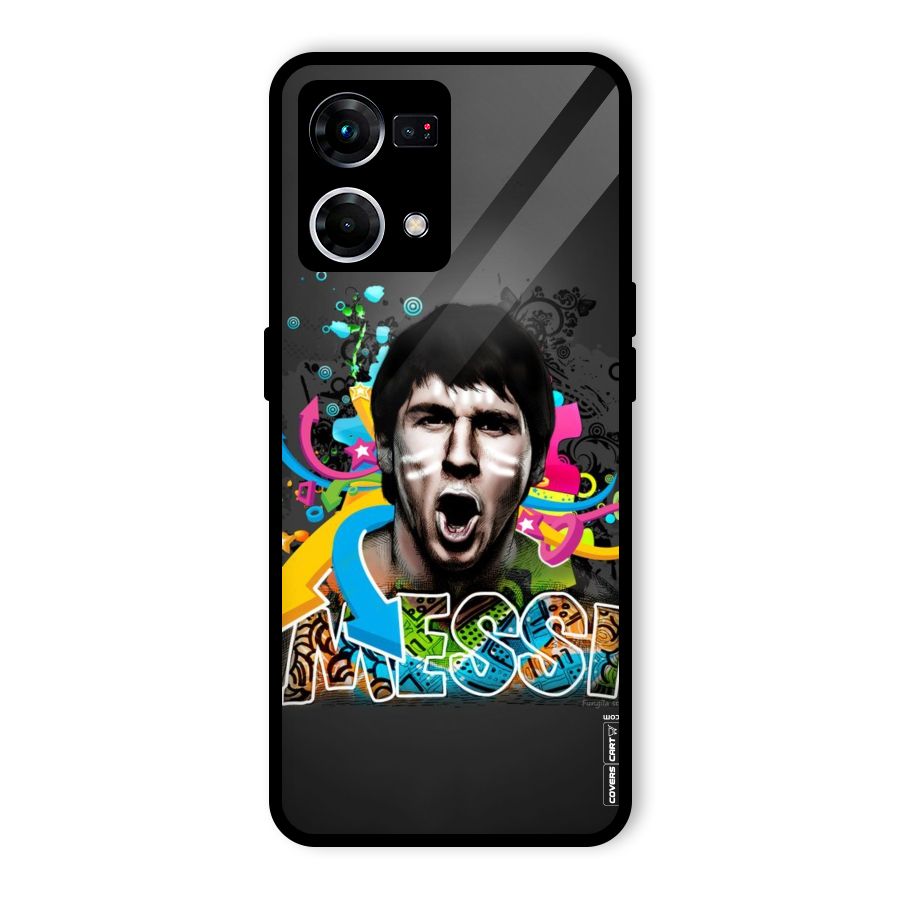Messi For Argentina Glass Back Case for Oppo F21 Pro 5G