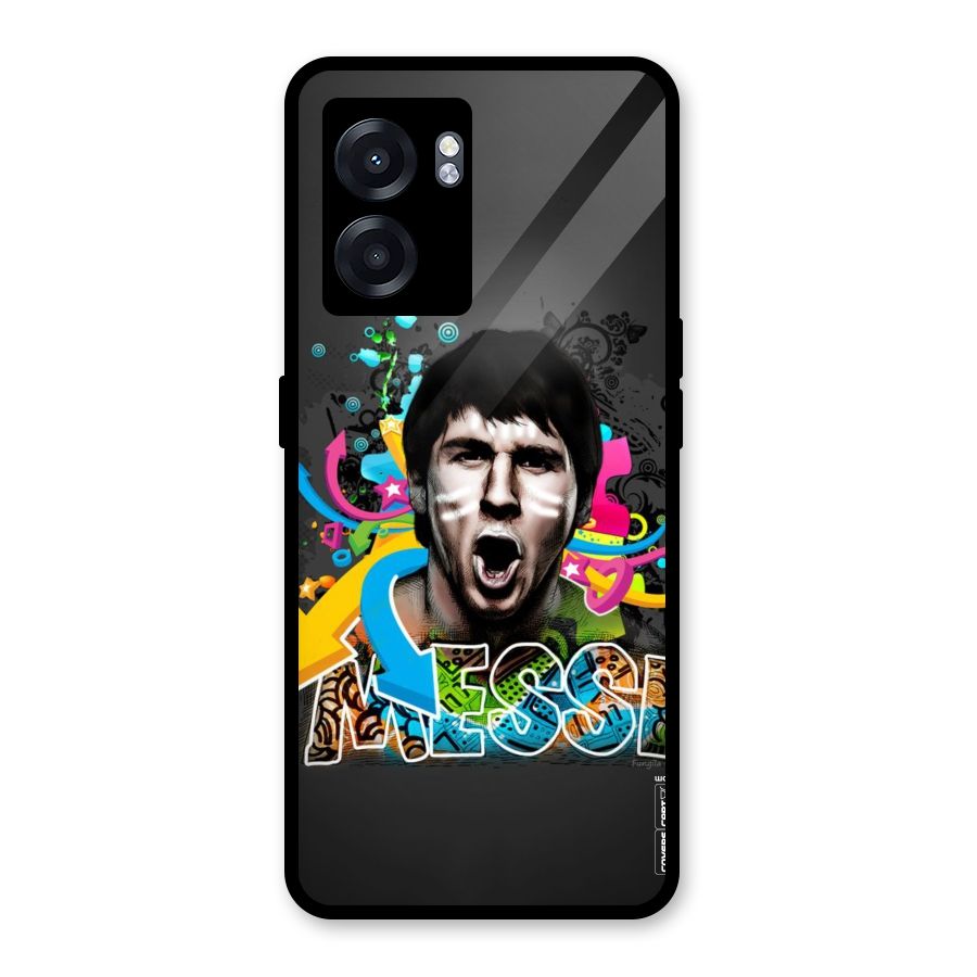 Messi For Argentina Glass Back Case for Oppo K10 (5G)