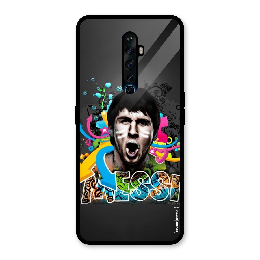 Messi For Argentina Glass Back Case for Oppo Reno2 F
