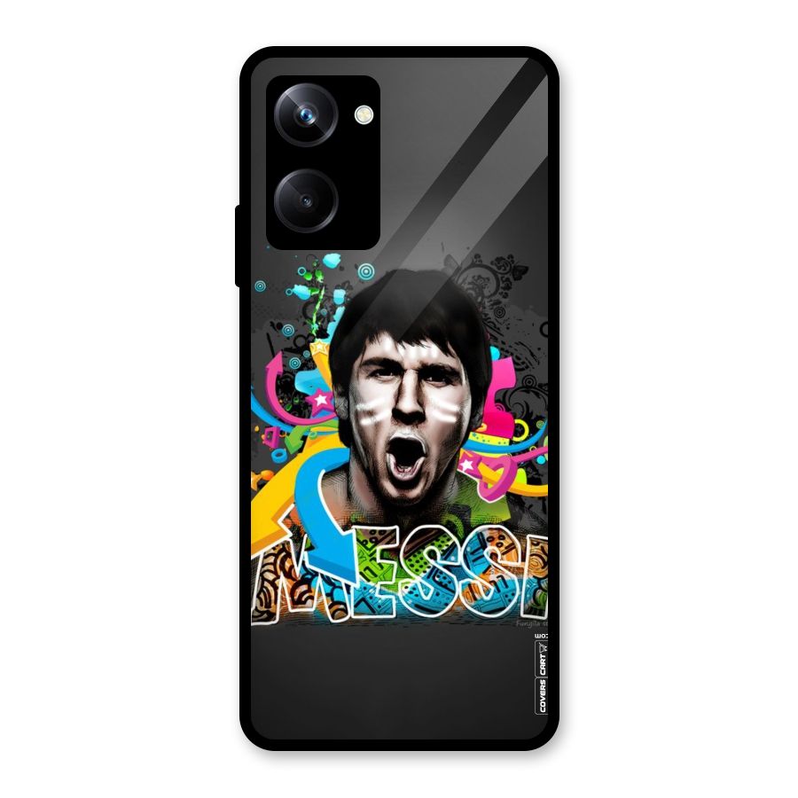 Messi For Argentina Glass Back Case for Realme 10 Pro