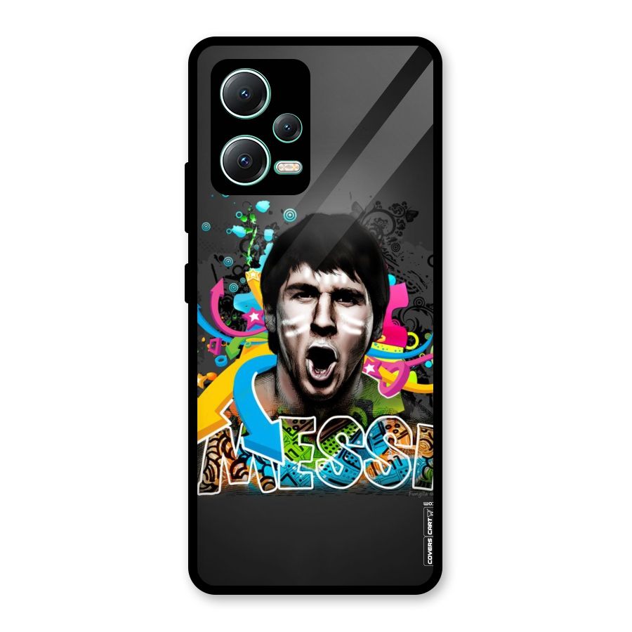 Messi For Argentina Glass Back Case for Redmi Note 12 5G