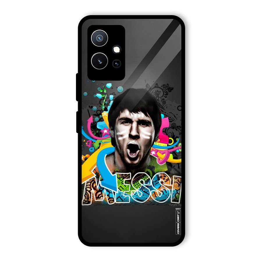Messi For Argentina Glass Back Case for Vivo Y75 5G