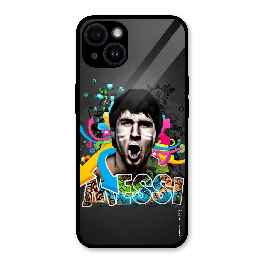 Messi For Argentina Glass Back Case for iPhone 14