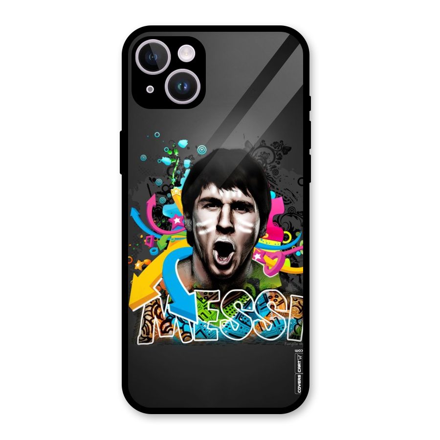 Messi For Argentina Glass Back Case for iPhone 14 Plus