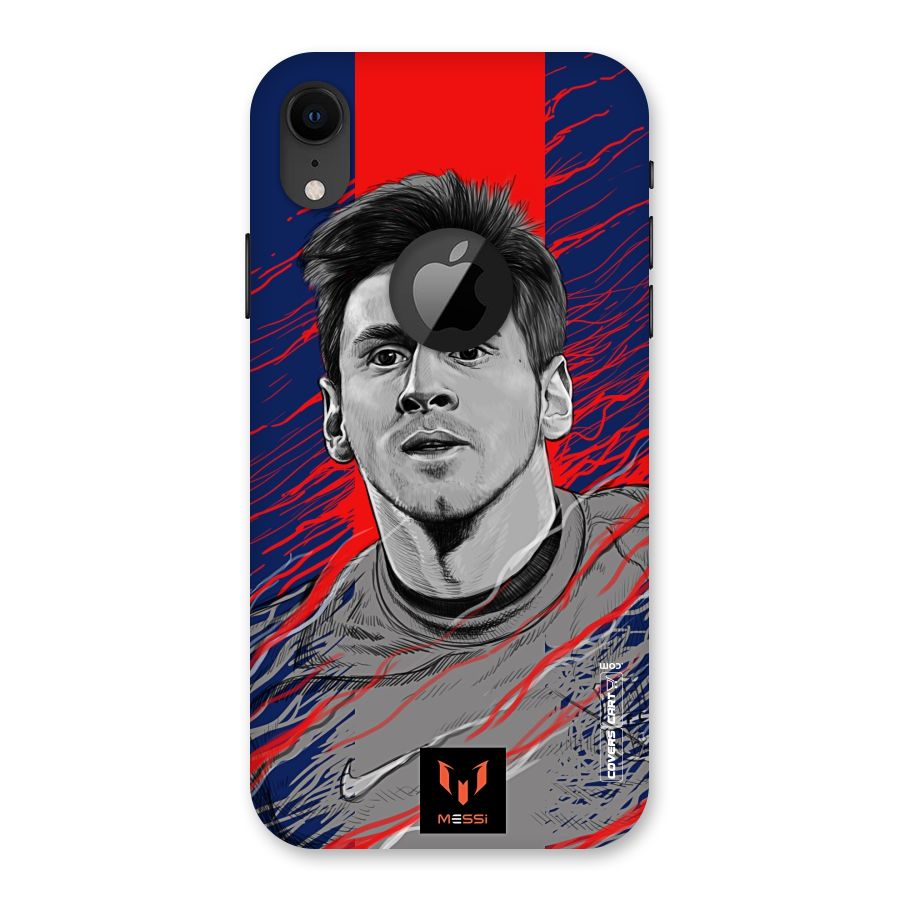 Messi For FCB Back Case for iPhone XR Logo Cut