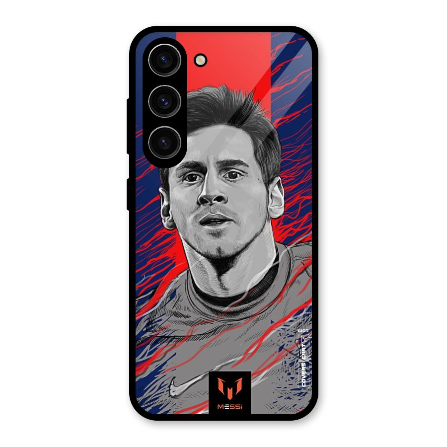 Messi For FCB Glass Back Case for Galaxy S23