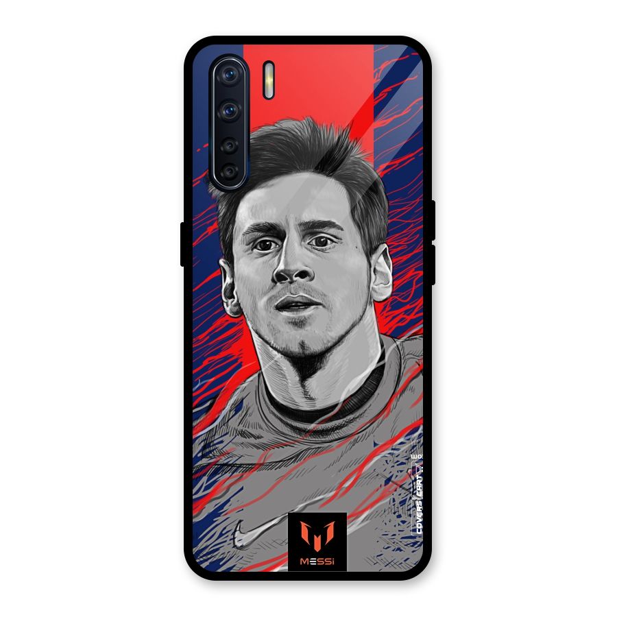 Messi For FCB Glass Back Case for Oppo F15