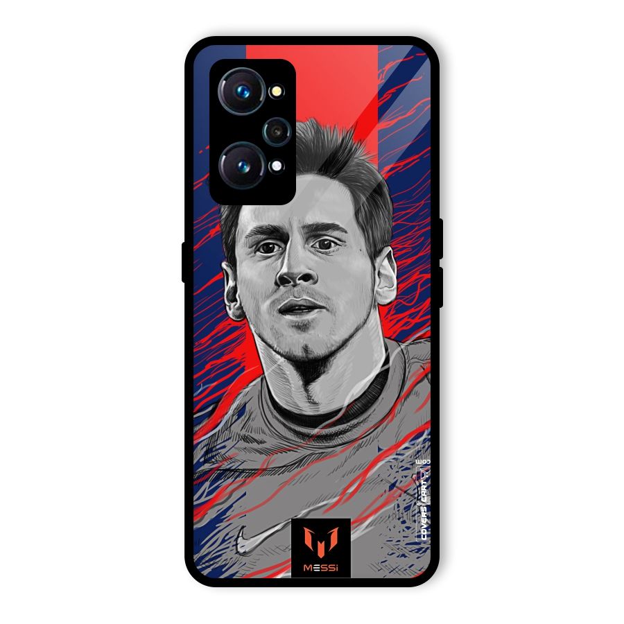 Messi For FCB Glass Back Case for Realme GT 2