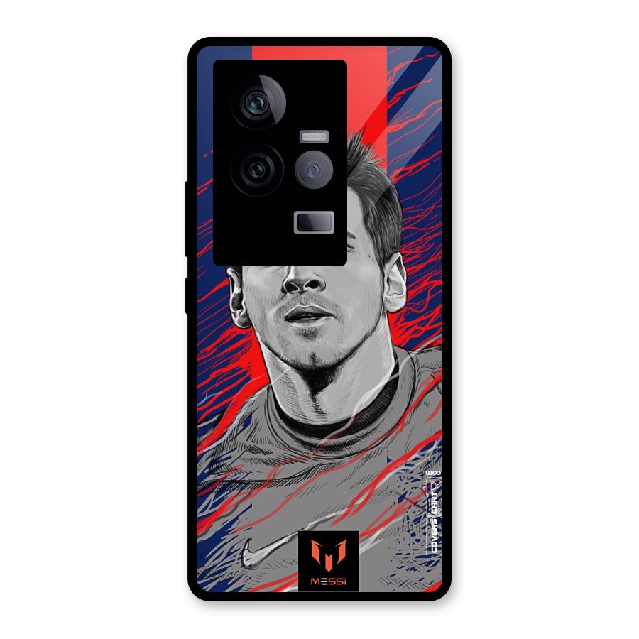 Messi For FCB Glass Back Case for Vivo iQOO 11 5G