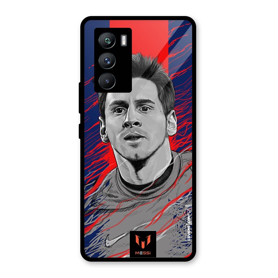 Messi For FCB Glass Back Case for Vivo iQOO 9 SE