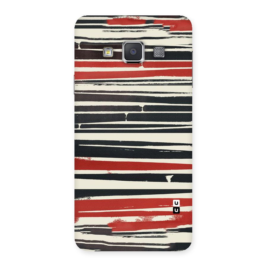 Messy Vintage Stripes Back Case for Galaxy A3