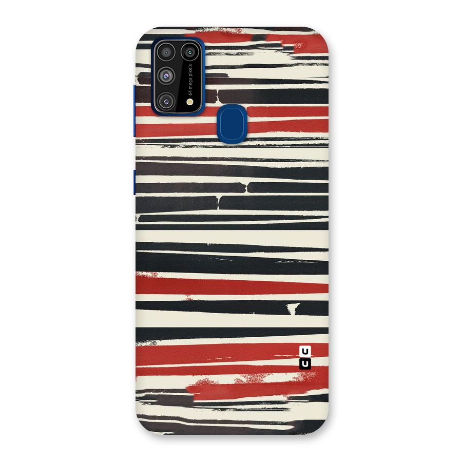 Messy Vintage Stripes Back Case for Galaxy M31