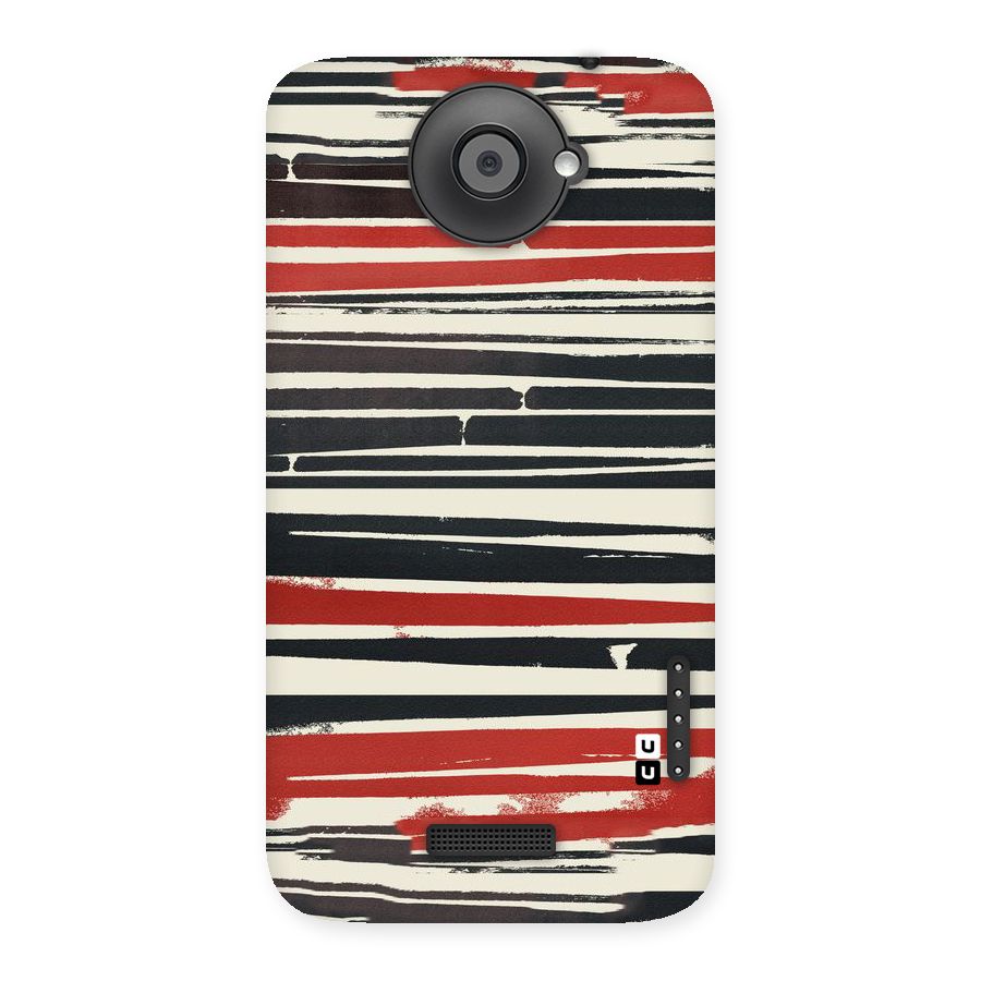 Messy Vintage Stripes Back Case for HTC One X