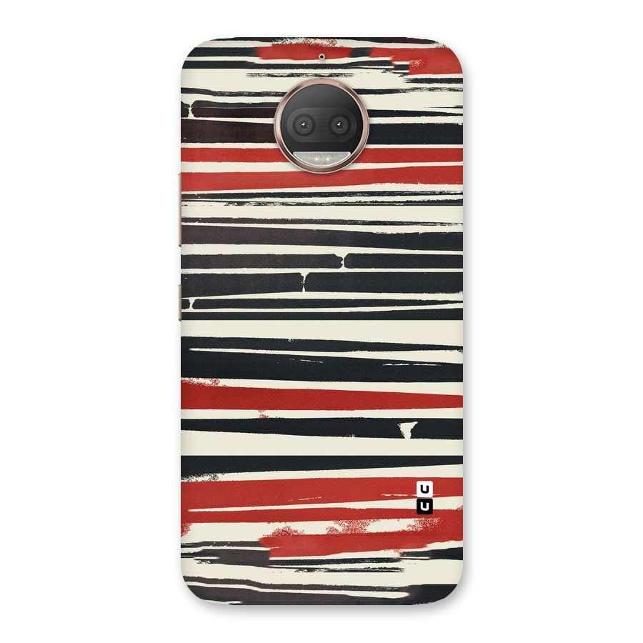 Messy Vintage Stripes Back Case for Moto G5s Plus