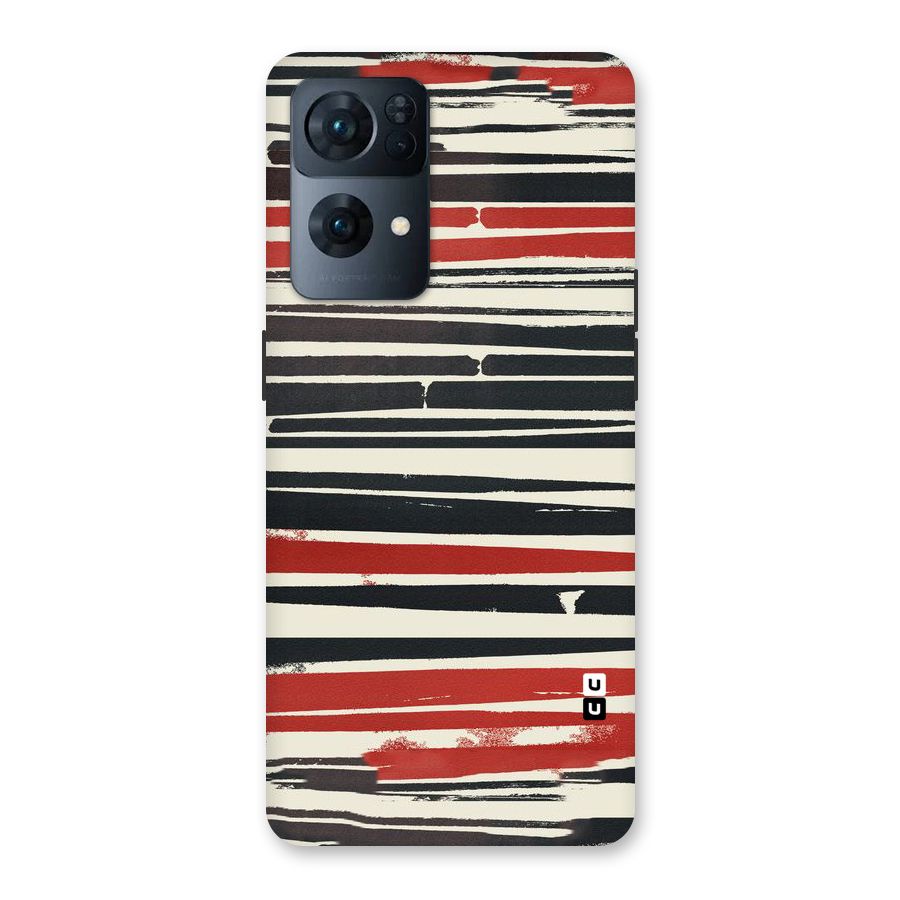 Messy Vintage Stripes Back Case for Oppo Reno7 Pro 5G