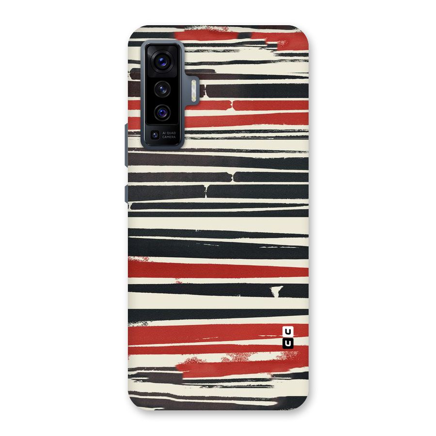 Messy Vintage Stripes Back Case for Vivo X50