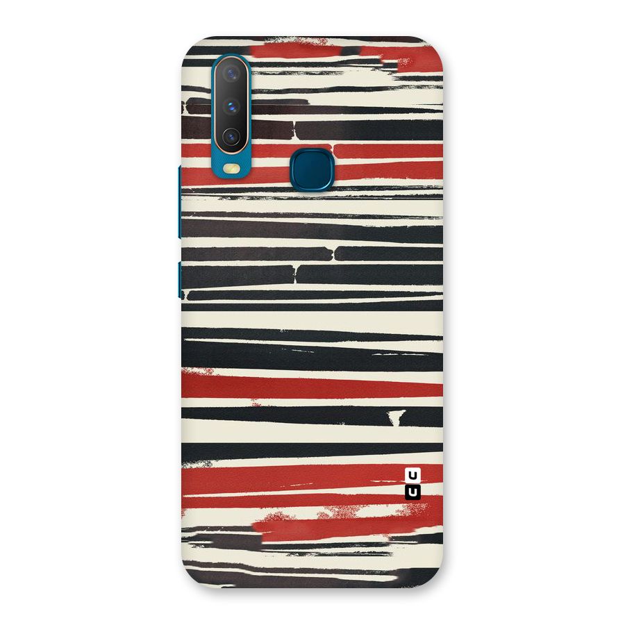 Messy Vintage Stripes Back Case for Vivo Y15