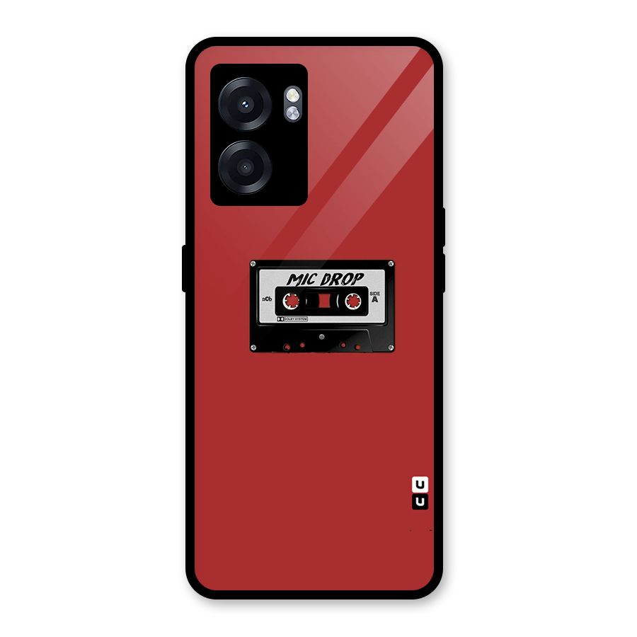 Mic Drop Cassette Minimalistic Glass Back Case for Oppo K10 (5G)