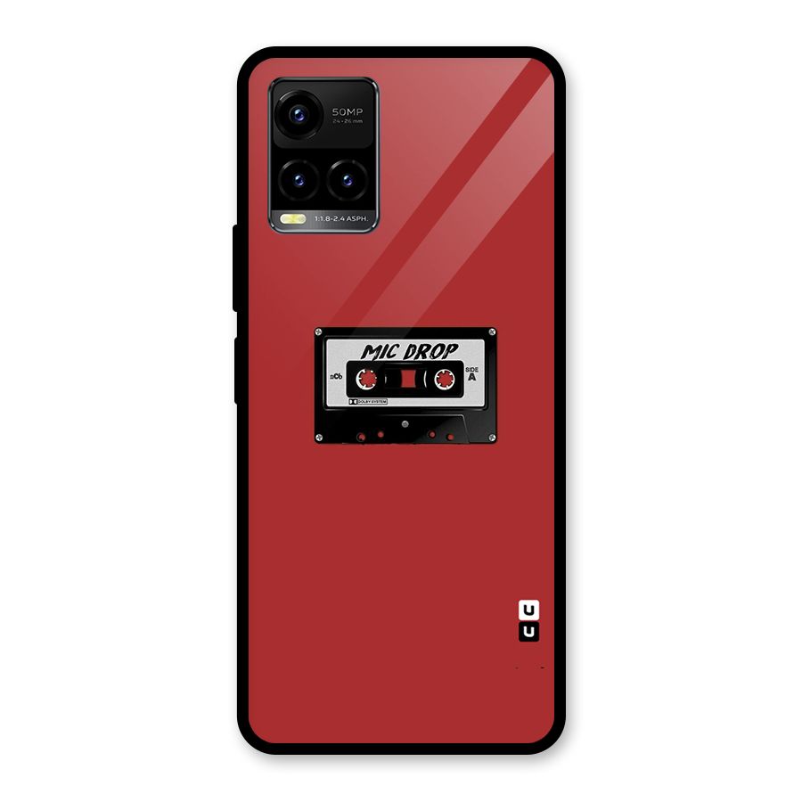 Mic Drop Cassette Minimalistic Glass Back Case for Vivo Y21T