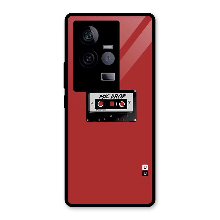 Mic Drop Cassette Minimalistic Glass Back Case for Vivo iQOO 11 5G