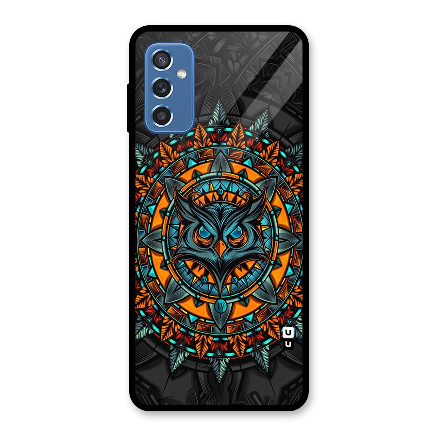 Mighty Owl Artwork Glass Back Case for Galaxy M52 5G