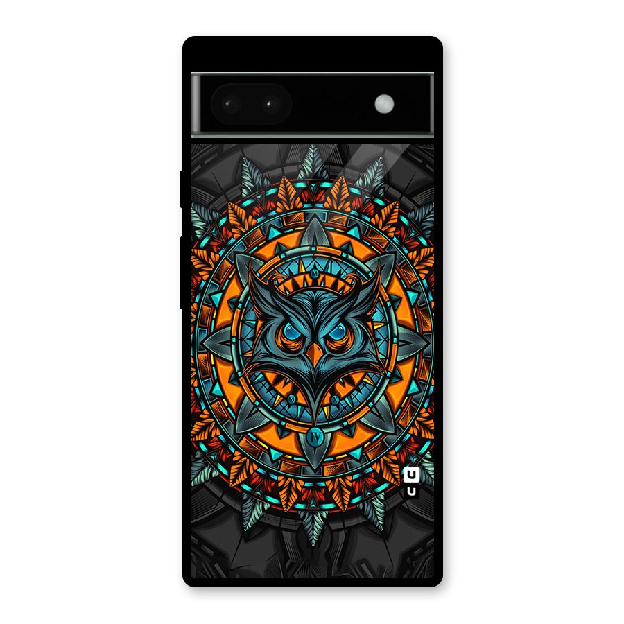 Mighty Owl Artwork Glass Back Case for Google Pixel 6a