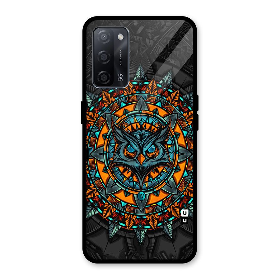 Mighty Owl Artwork Glass Back Case for Oppo A53s 5G