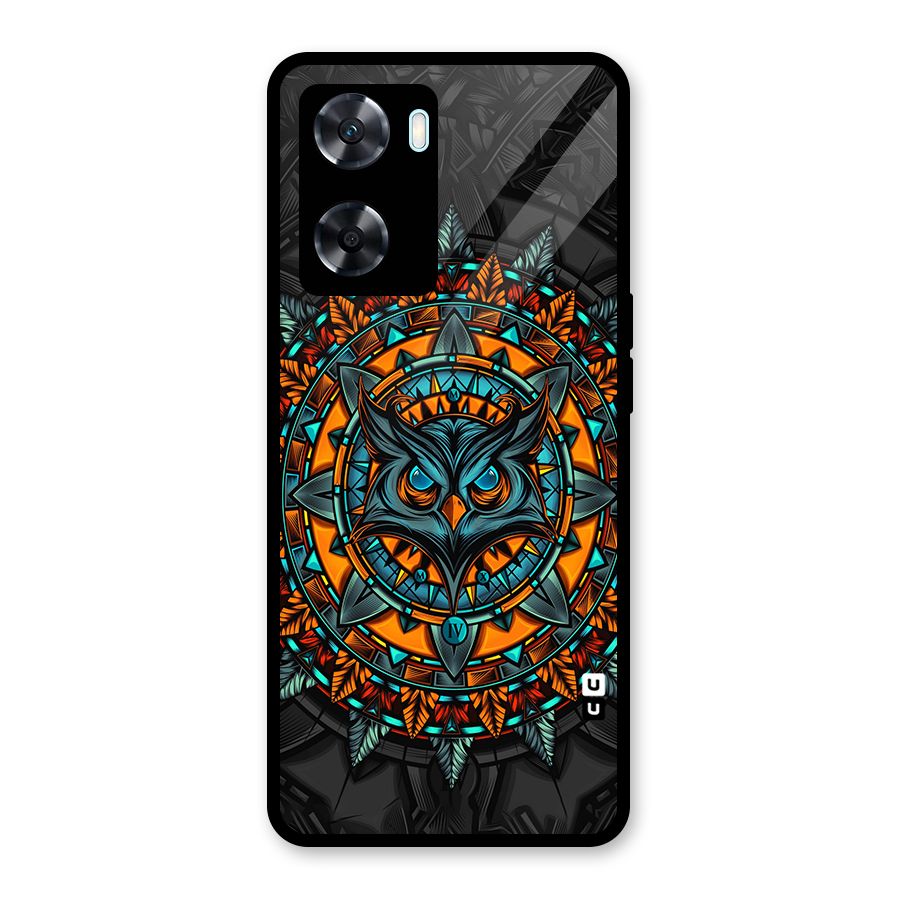 Mighty Owl Artwork Glass Back Case for Oppo A77