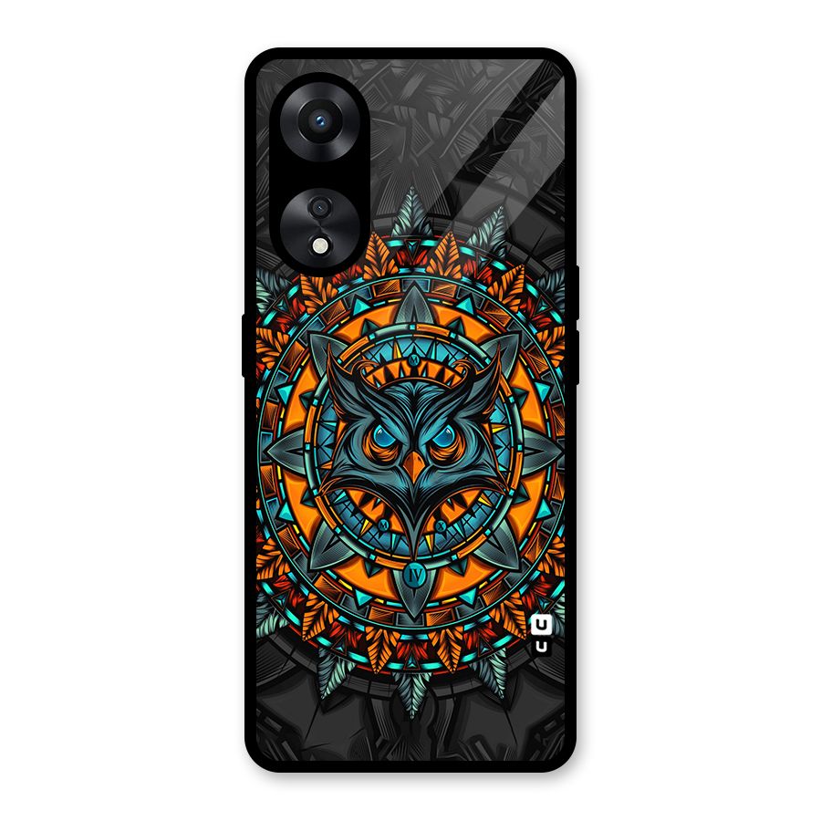 Mighty Owl Artwork Glass Back Case for Oppo A78