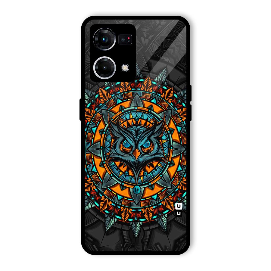 Mighty Owl Artwork Glass Back Case for Oppo F21s Pro 4G